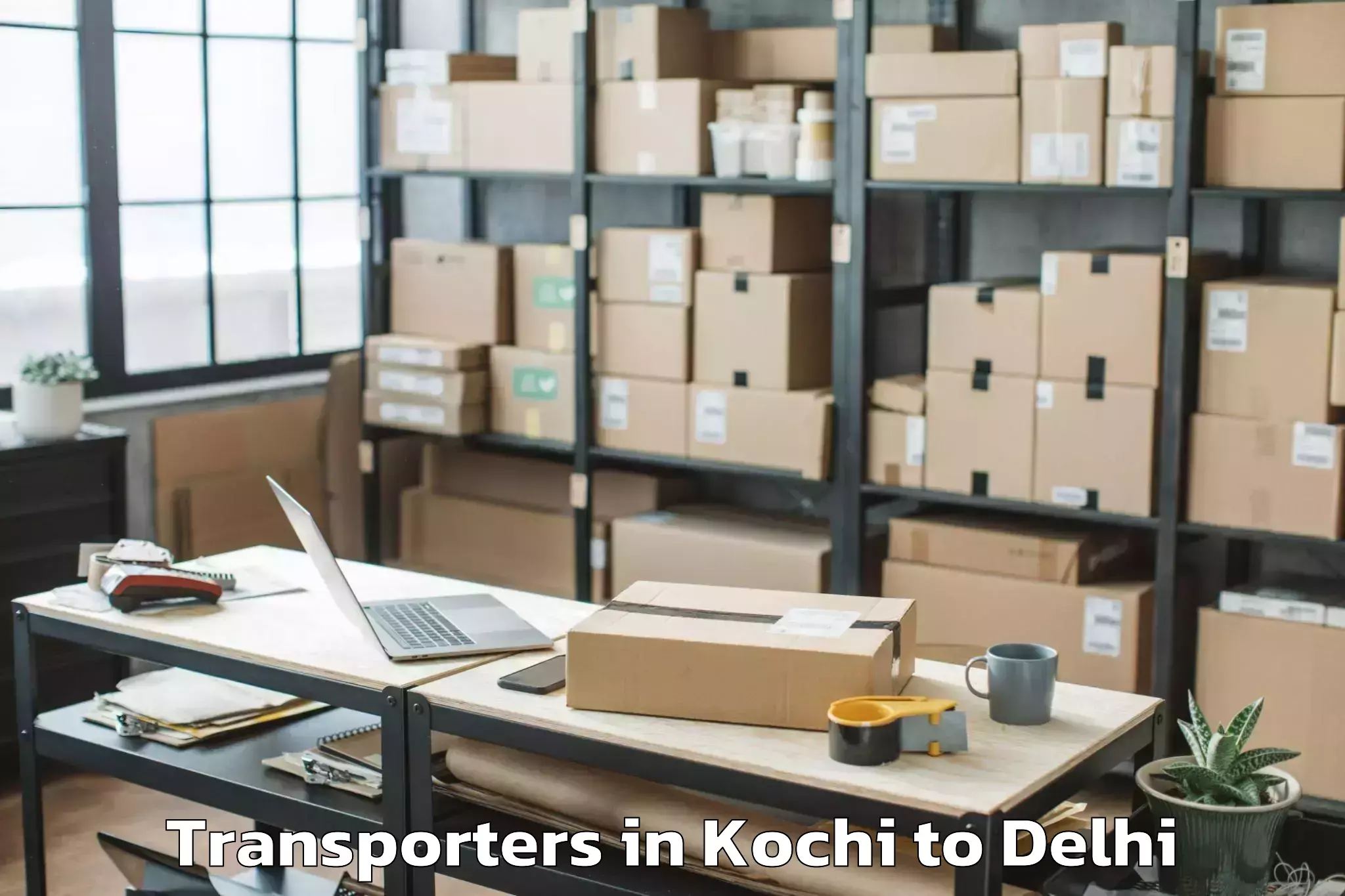 Discover Kochi to Pahar Ganj Transporters